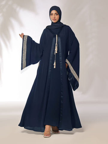 Blossom Sleeves Dark Navy Kimono